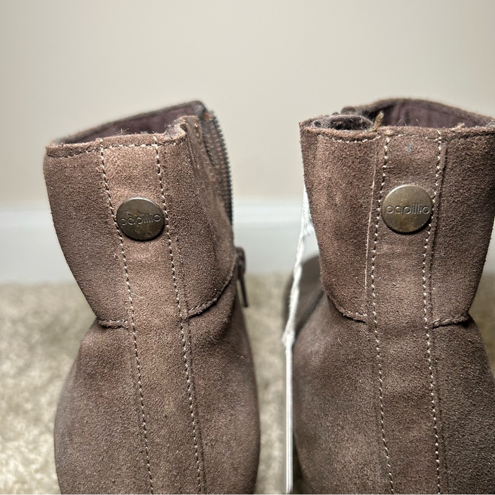 Birkenstock Papillio Ebba Wedge Booties Chocolate - Picture 5 of 8